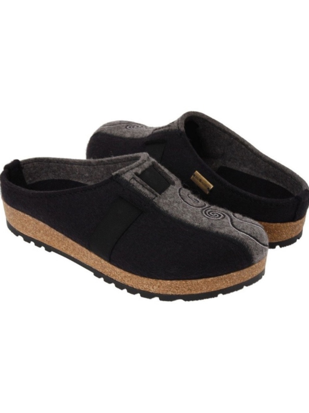 NEW Haflinger Women's Magic Grizzly Collection Patterned Wool Clogs Size 38/US7
